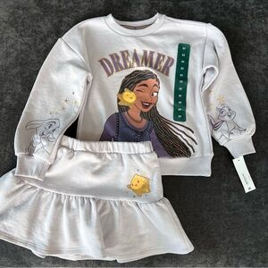 NWT Disney Wish 2 Piece Skort Set Size 5T